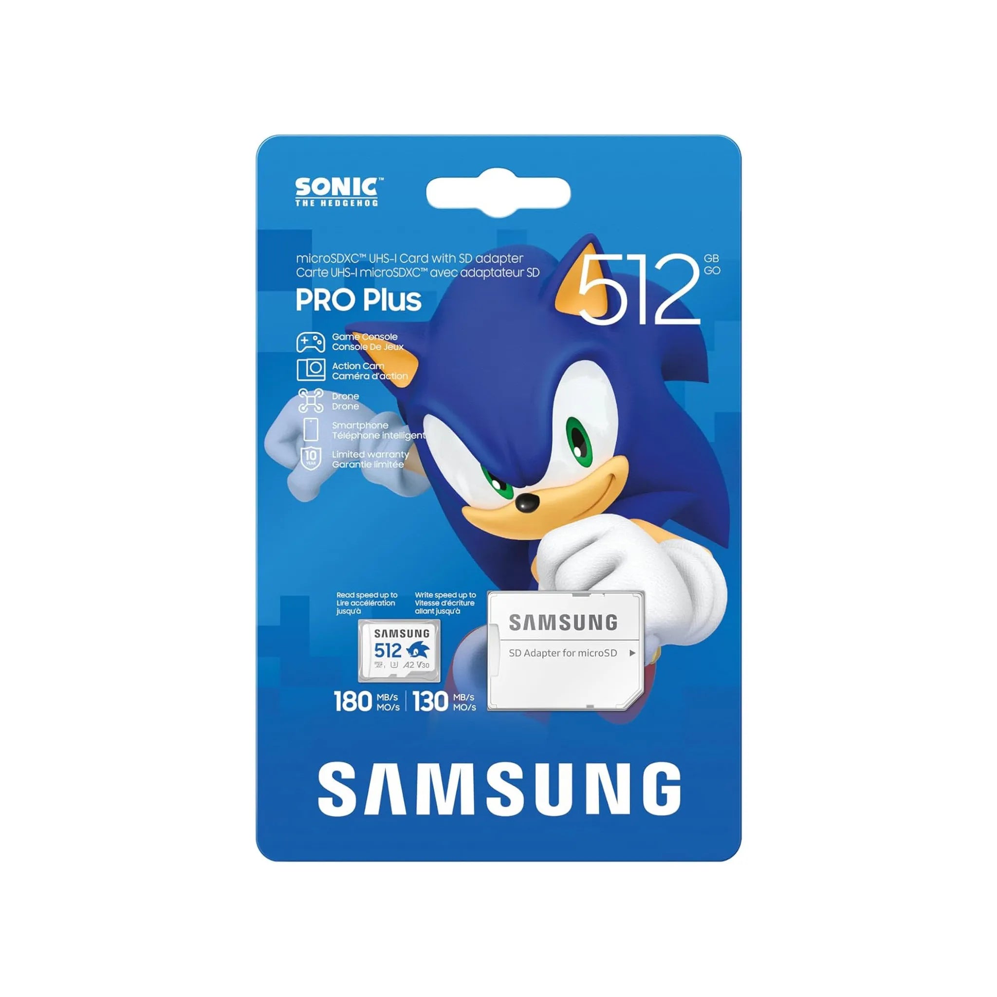 Carte microSD Sonic PRO Plus 512 Go