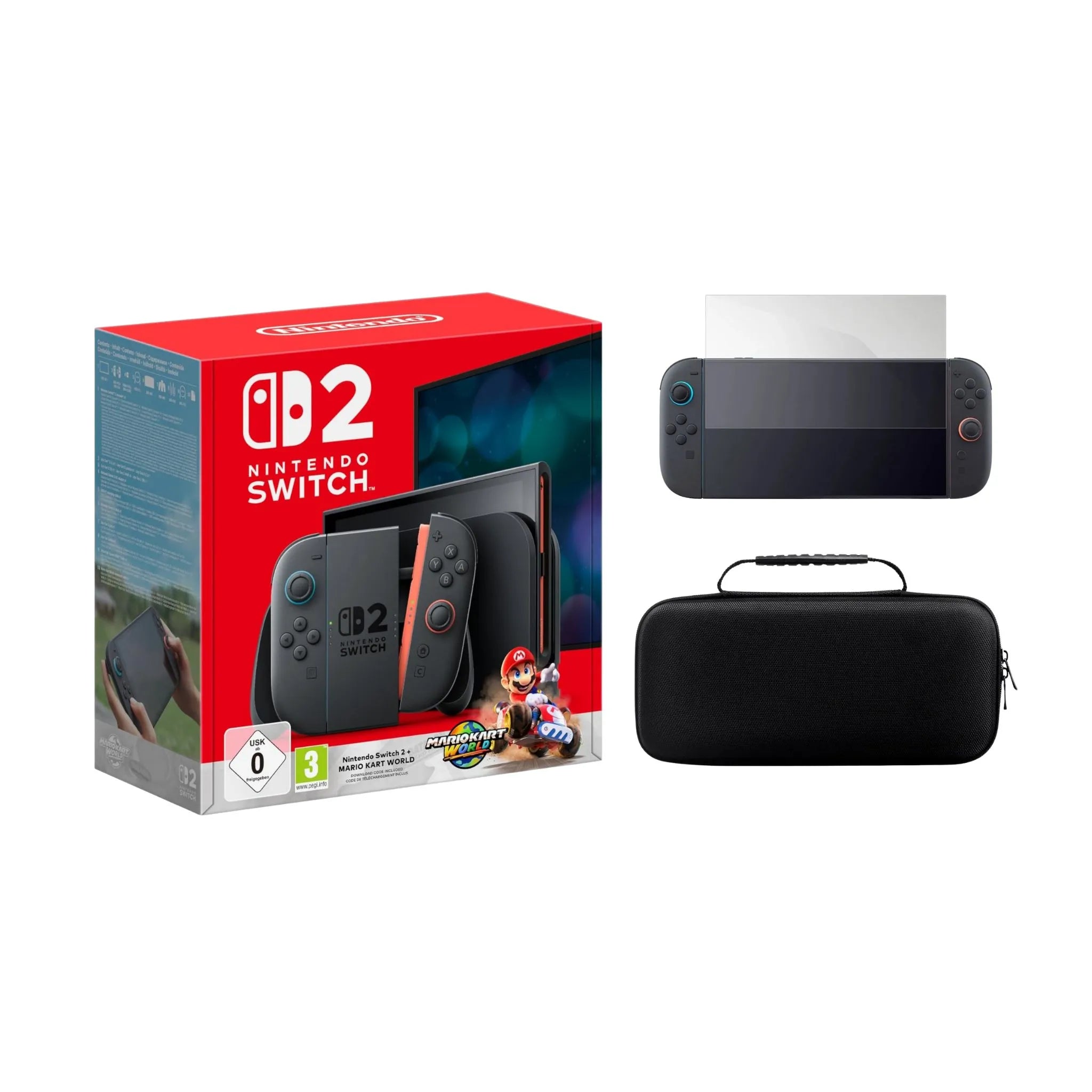 Pack Nintendo Switch 2 Mario Kart+ pochette + incassable