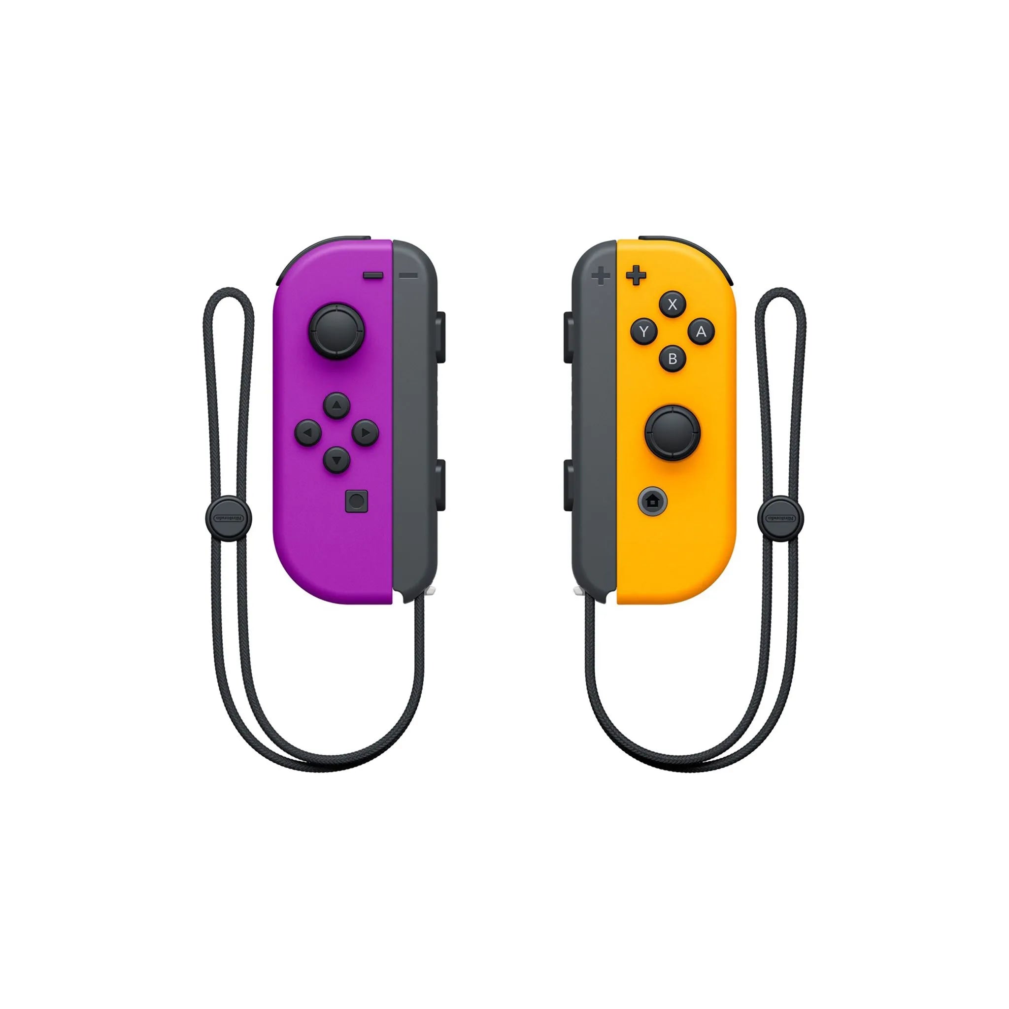 Paire de Manette Joy-Con Violet Neon et Orange Neon