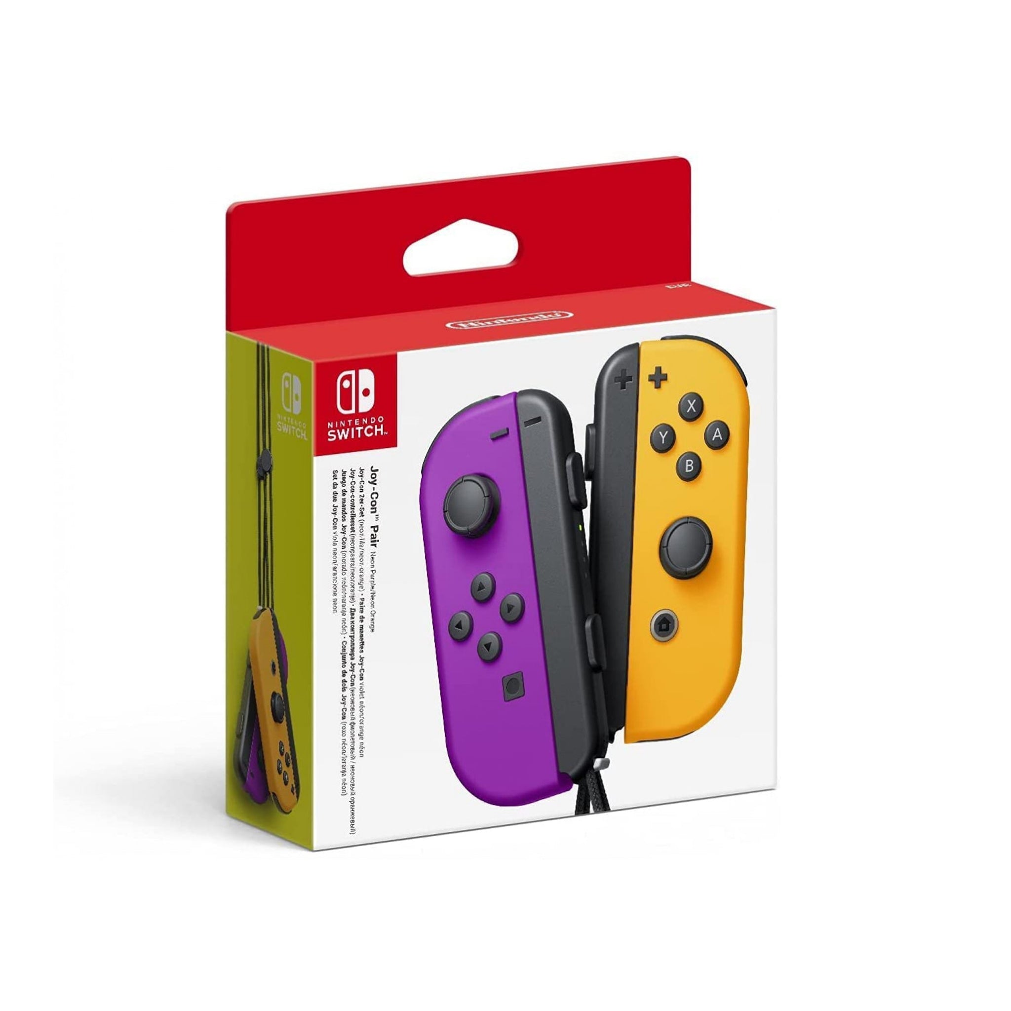 Paire manette Joy-Con orange et violet Nintendo Switch