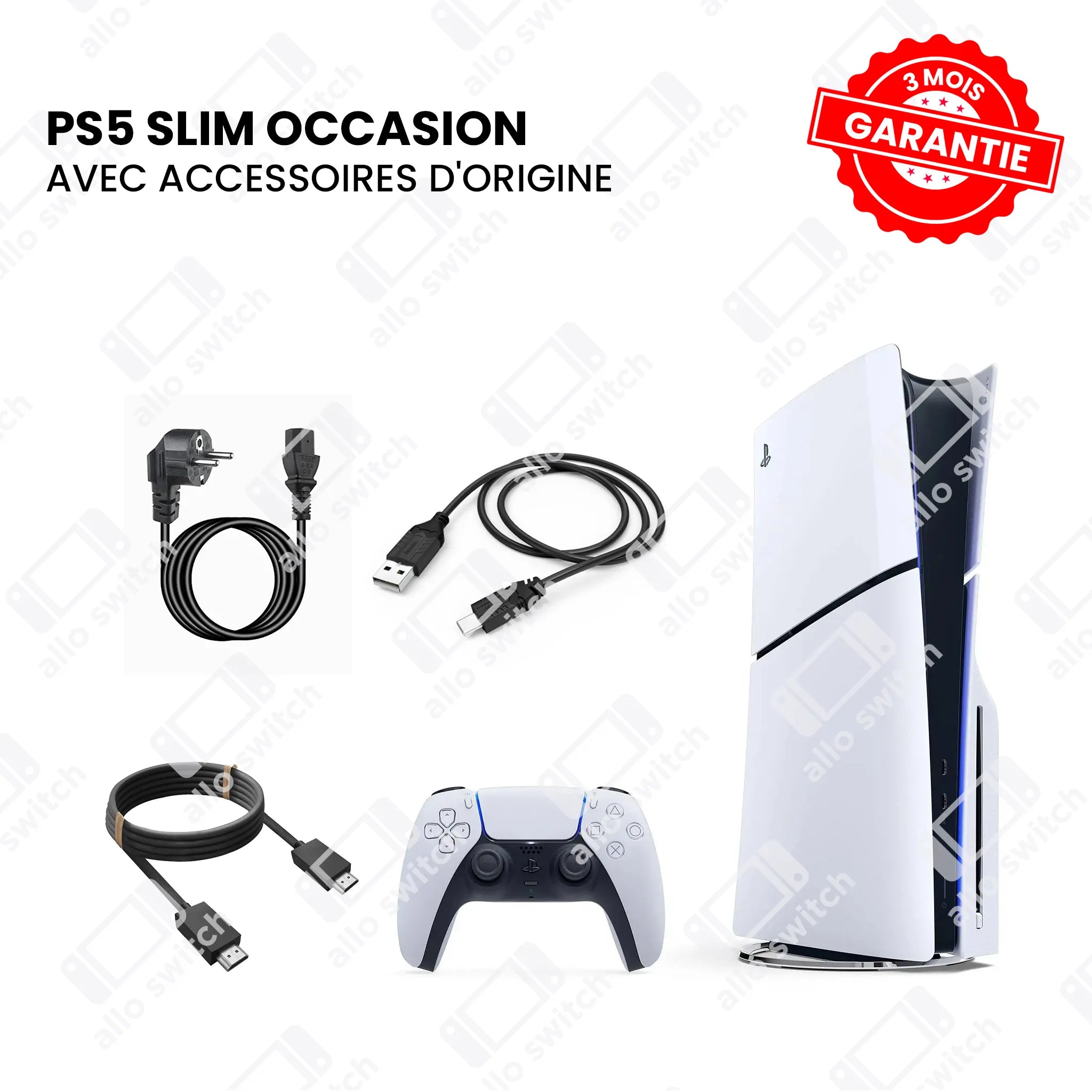 Ps5 Slim occasion avec accessoires d'origine