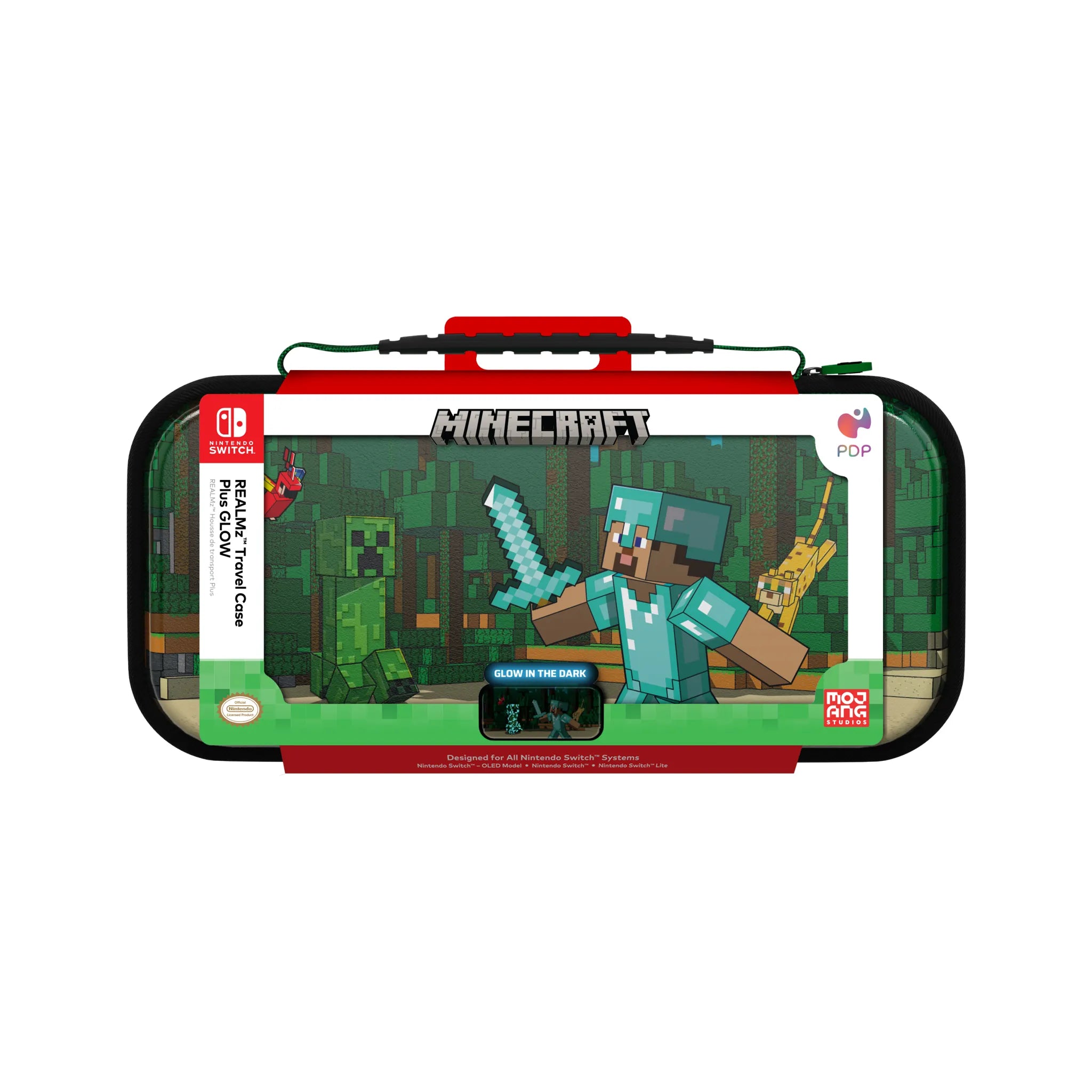 Sacoche Nintendo Switch - Minecraft Forest Battle
