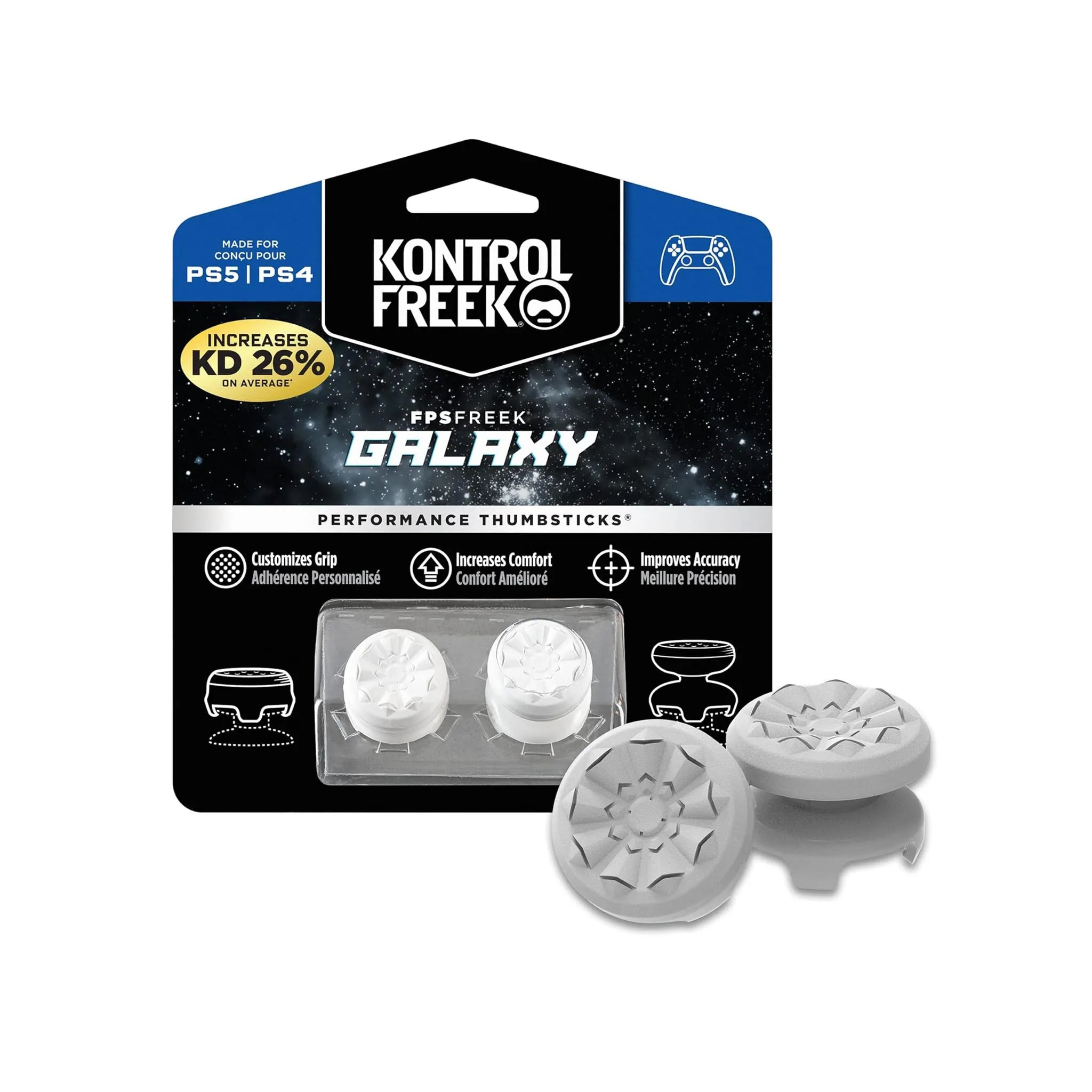 kontrolfreek Galaxy blanc PS4 et PS5