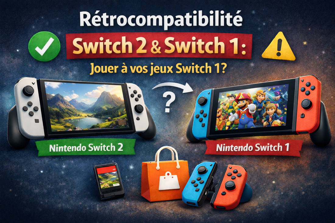 Rétrocompatibilité Nintendo Switch 2 : jouer aux jeux Switch 1 (cartouches + eShop)