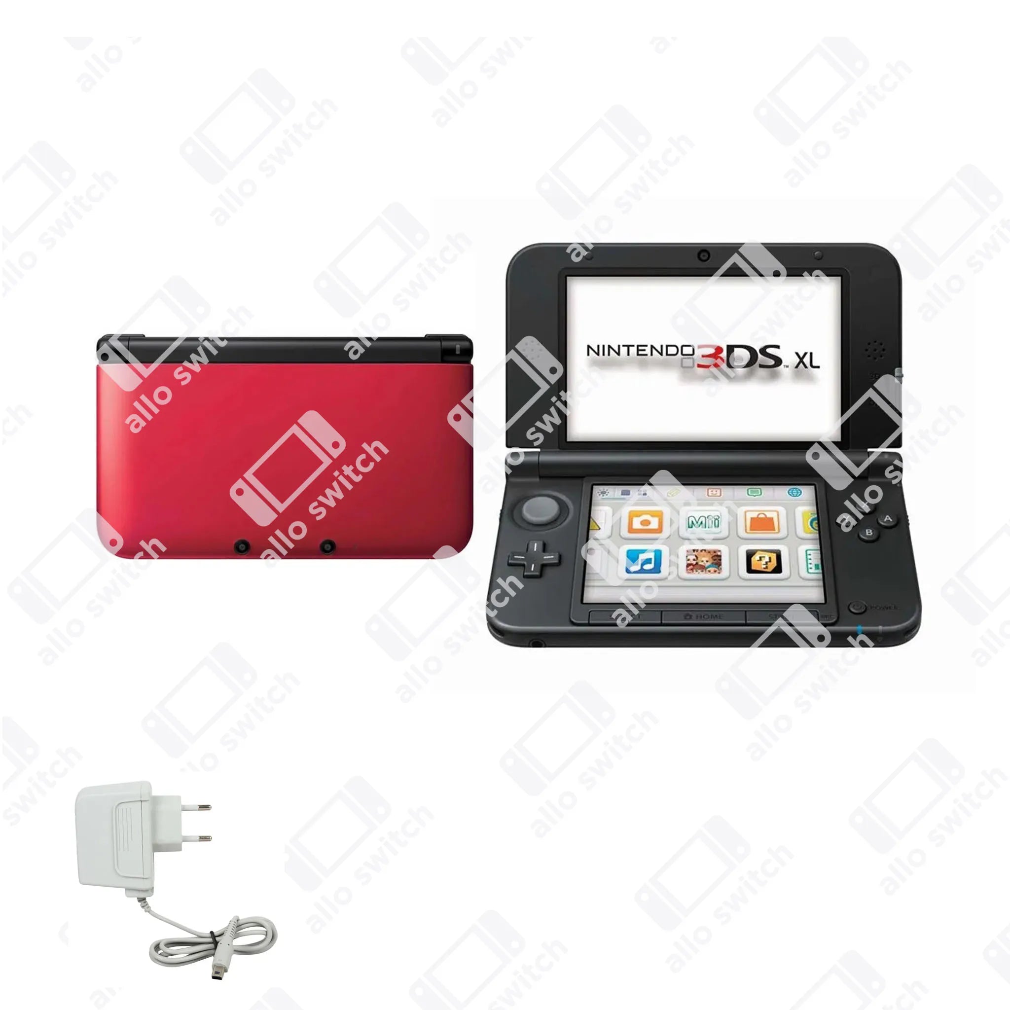 3DS XL Rouge Occasion avec chargeur