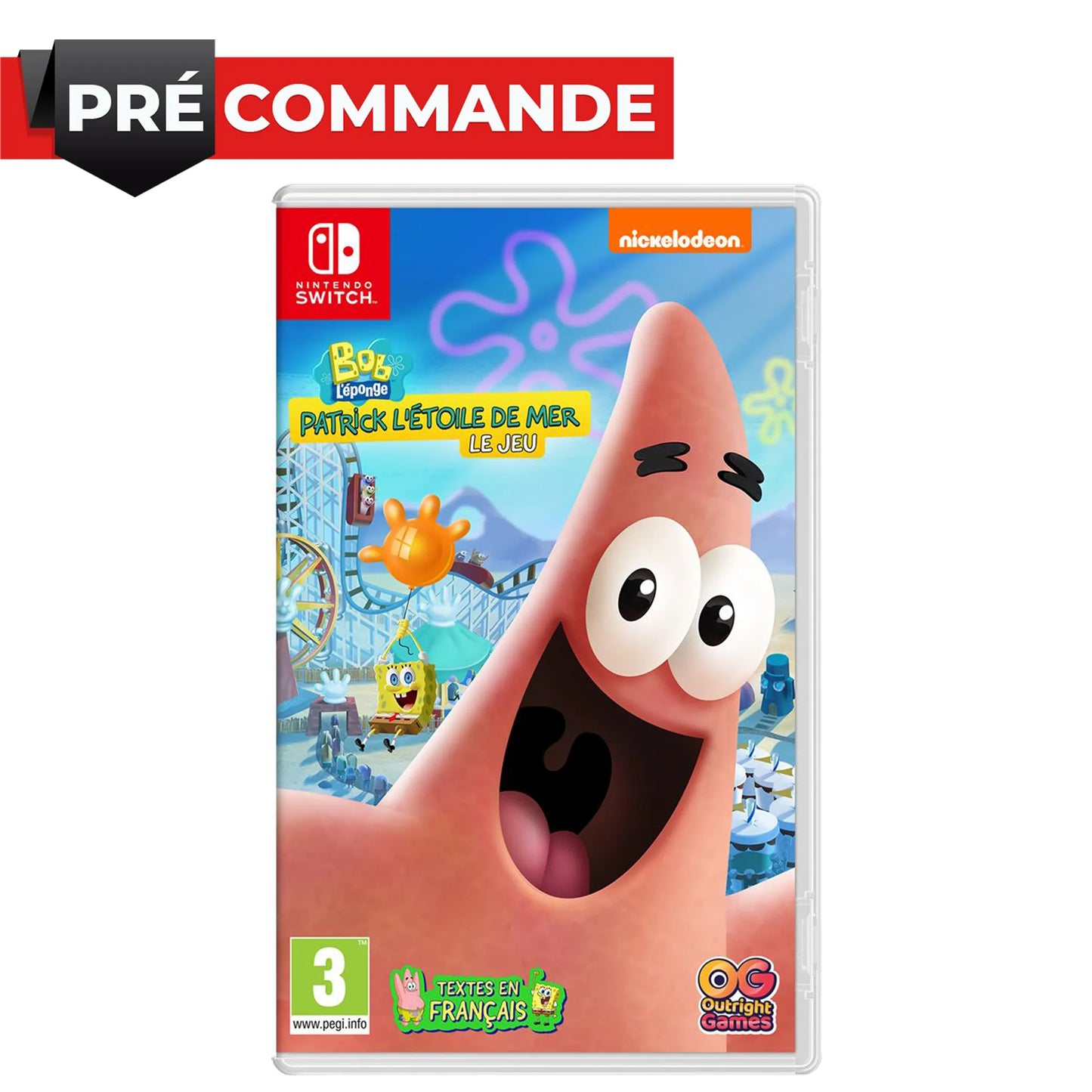 Bob l'éponge Patrick l'Etoile de Mer Nintendo Switch