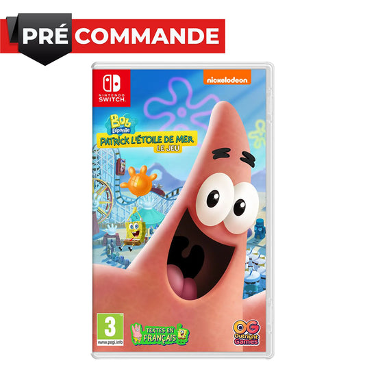 Bob l'éponge Patrick l'Etoile de Mer Nintendo Switch