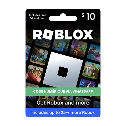 Carte cadeau Roblox 10$