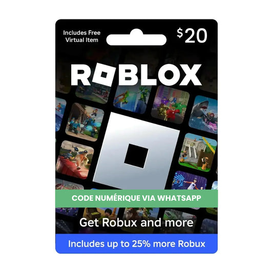 Carte cadeau Roblox 20$