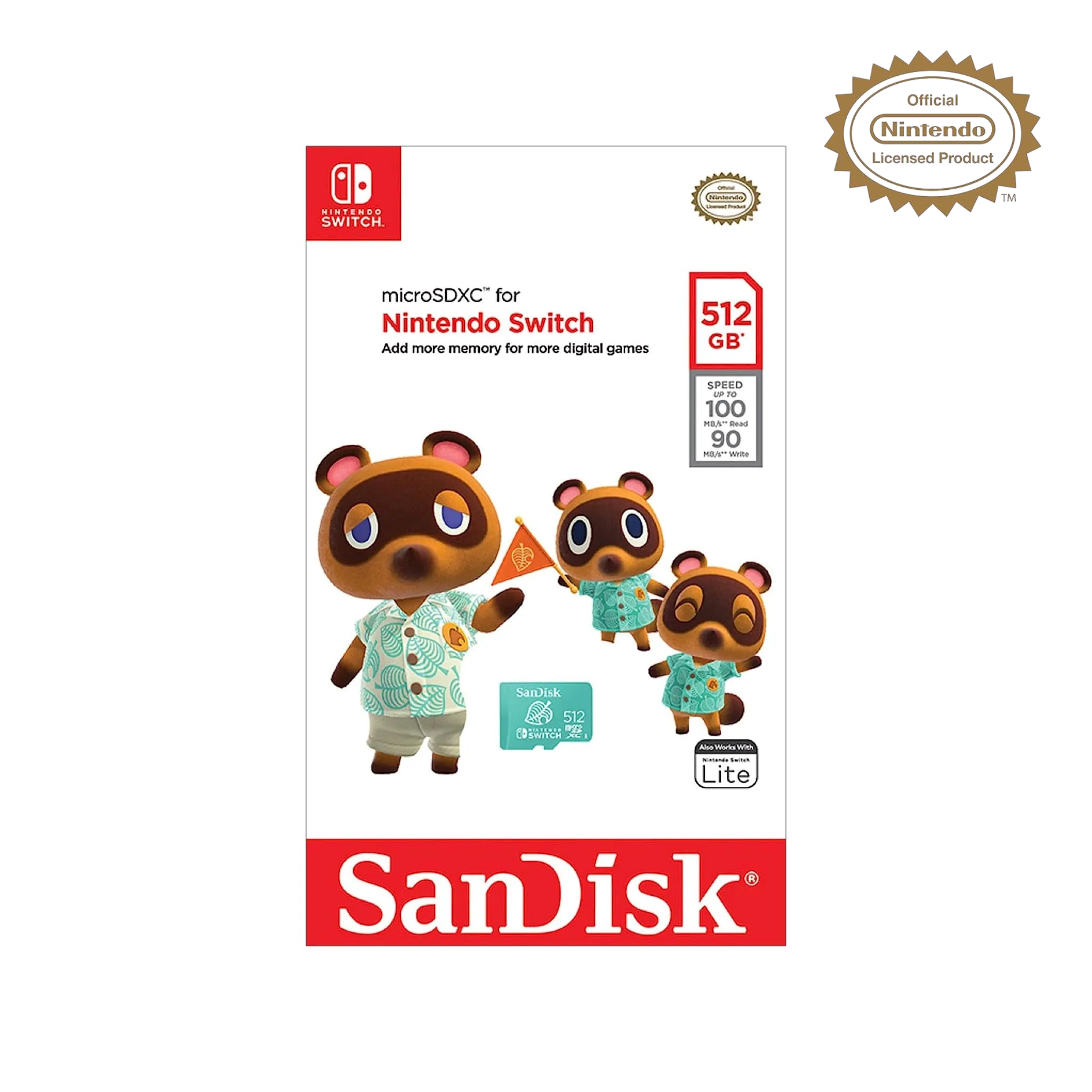 Carte mémoire Sandisk Nintendo Switch Original 512 Go
