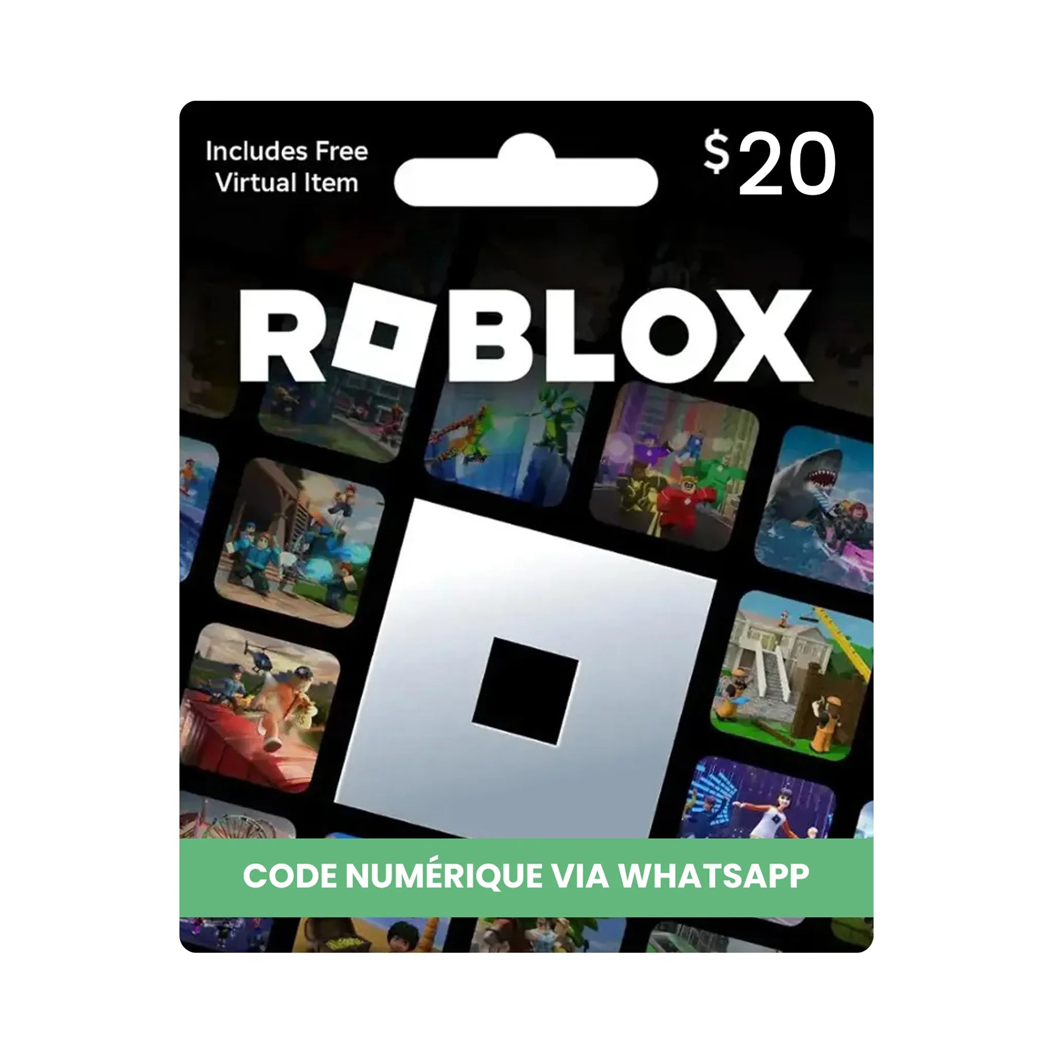Code Carte cadeau Roblox 20$
