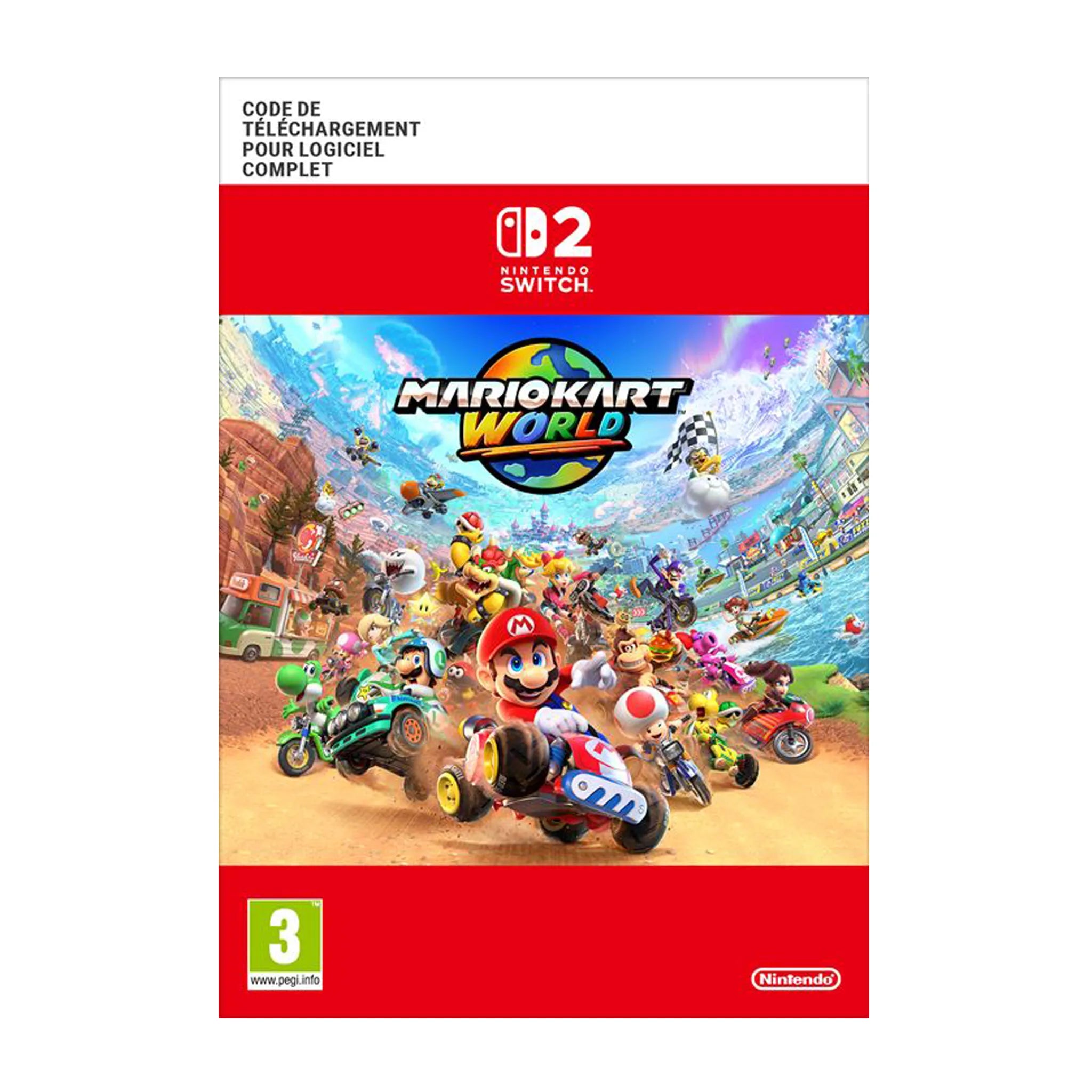 Code de téléchargement Mario Kart World Nintendo Switch 2
