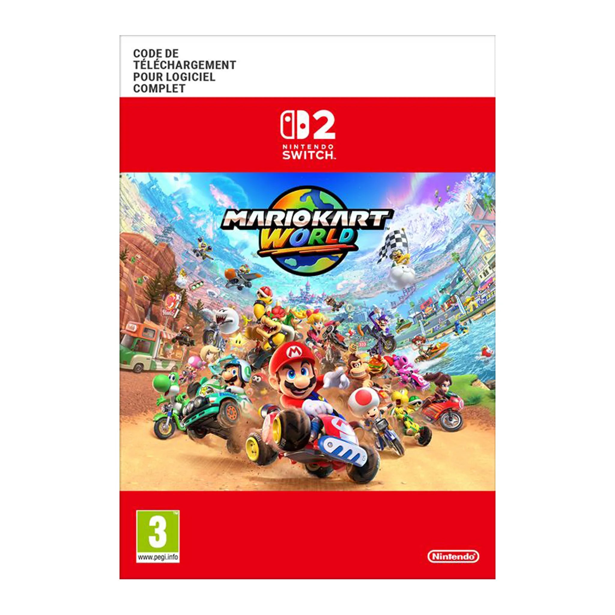 Code de téléchargement Mario Kart World Nintendo Switch 2