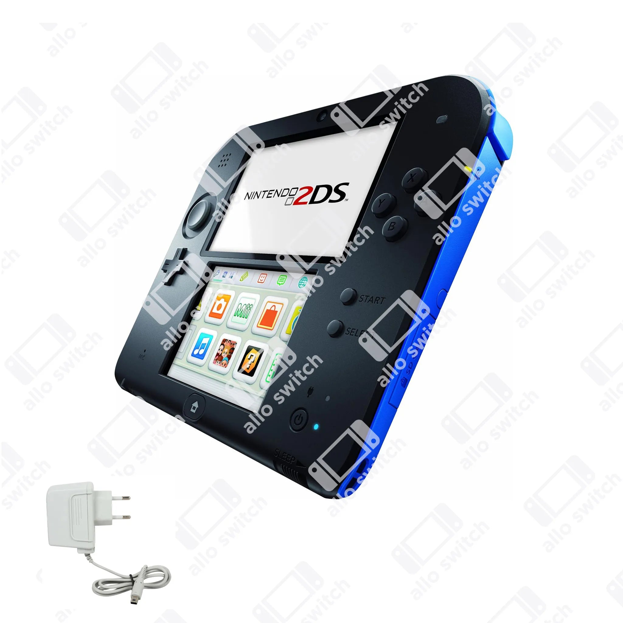 Console Nintendo 2DS - noire & bleue occasion flashée