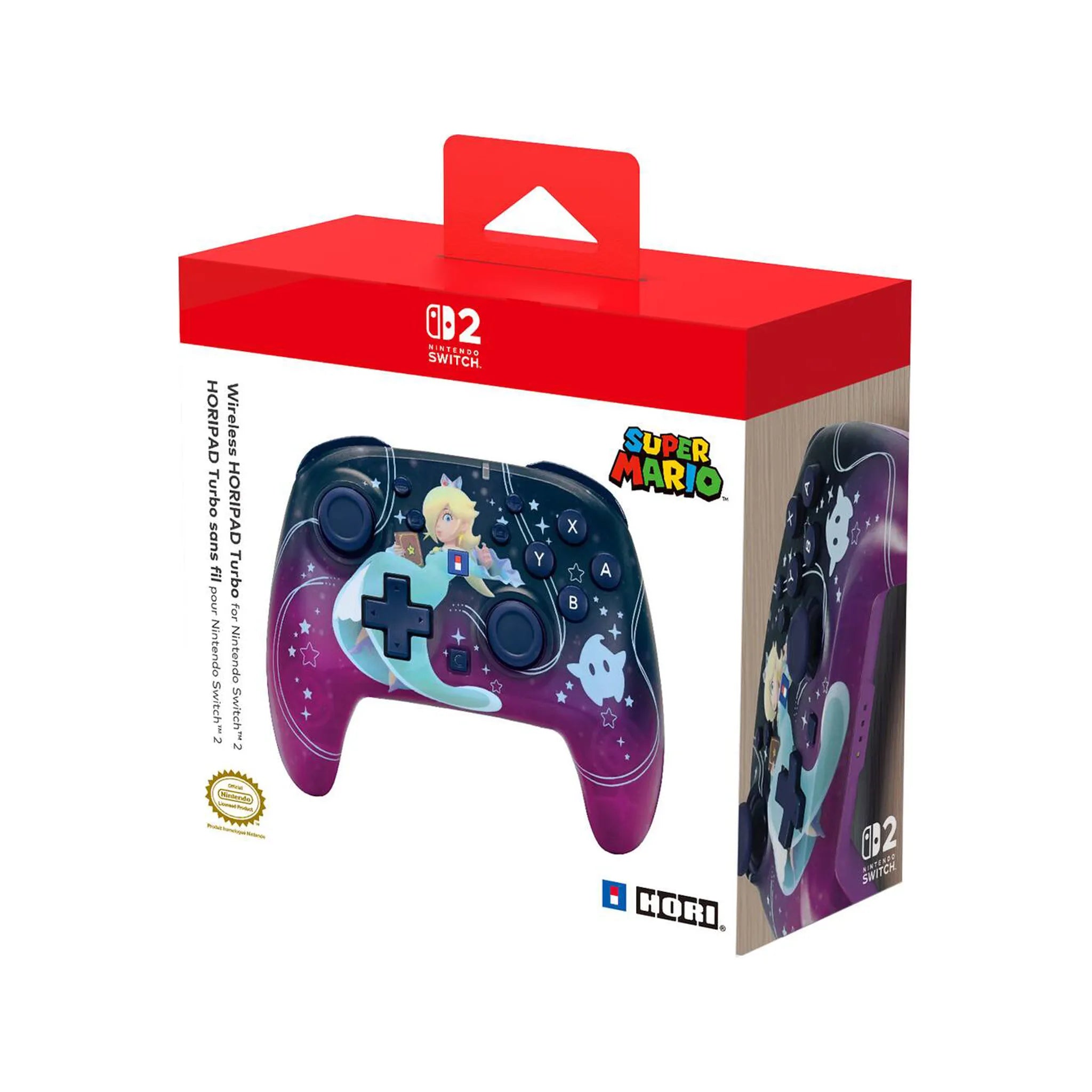 Hori - HORIPAD Turbo sans fil (Univers Rosalina) pour Nintendo Switch 2 - Bleu