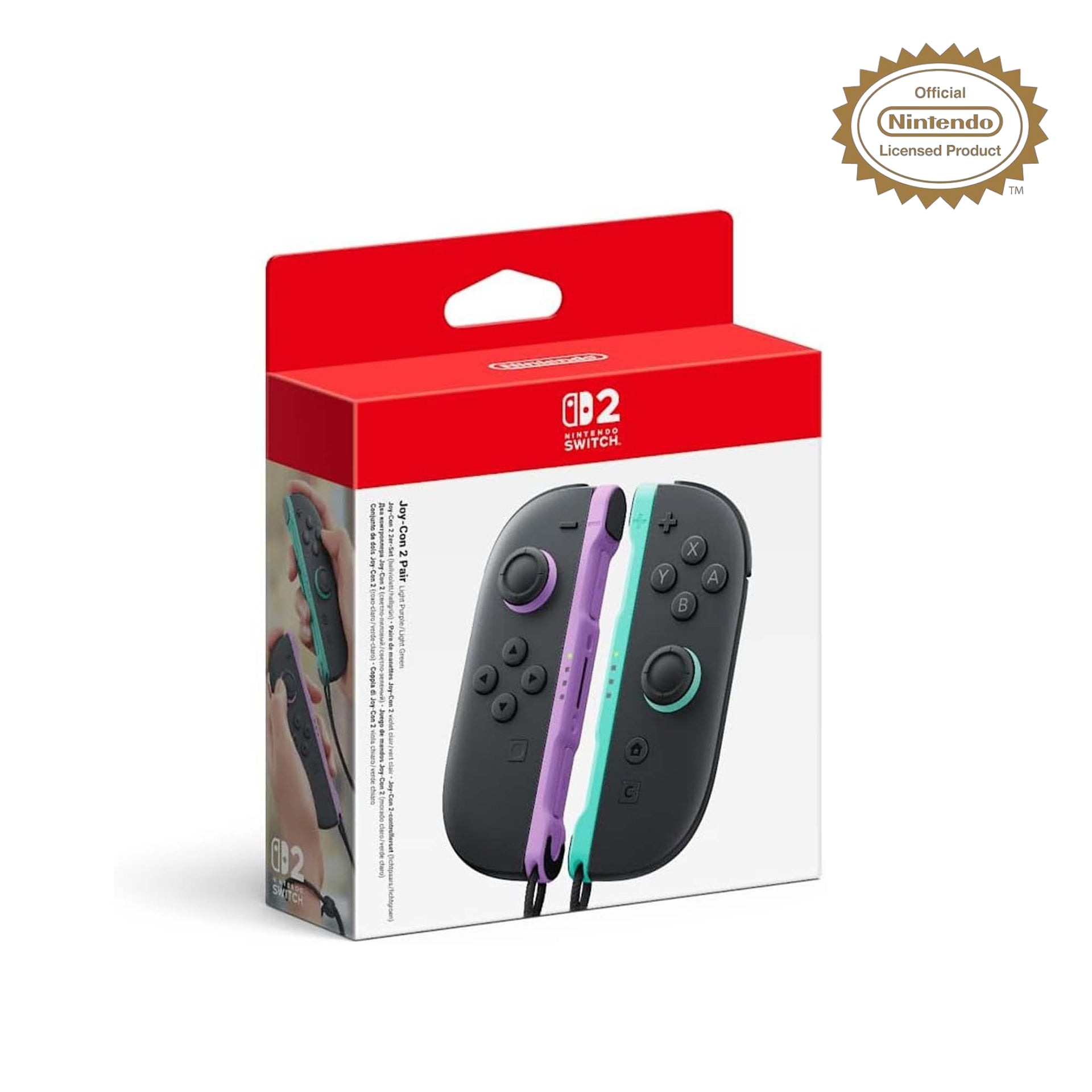 Manettes Joy-Con 2 gauche violet & droite vert Nintendo Switch 2
