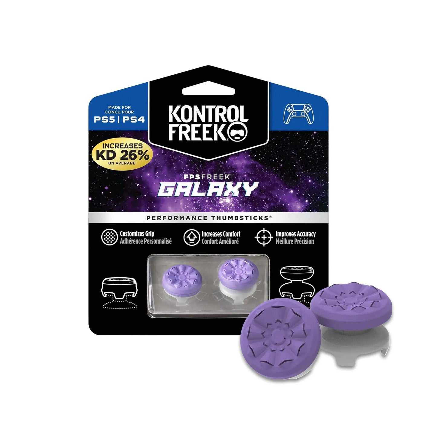 KontrolFreek Galaxy Purple PS4 et PS5