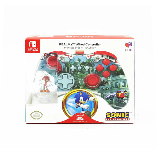 Manette Filaire Sonic Lumineuse Avec Figurine Knuckles