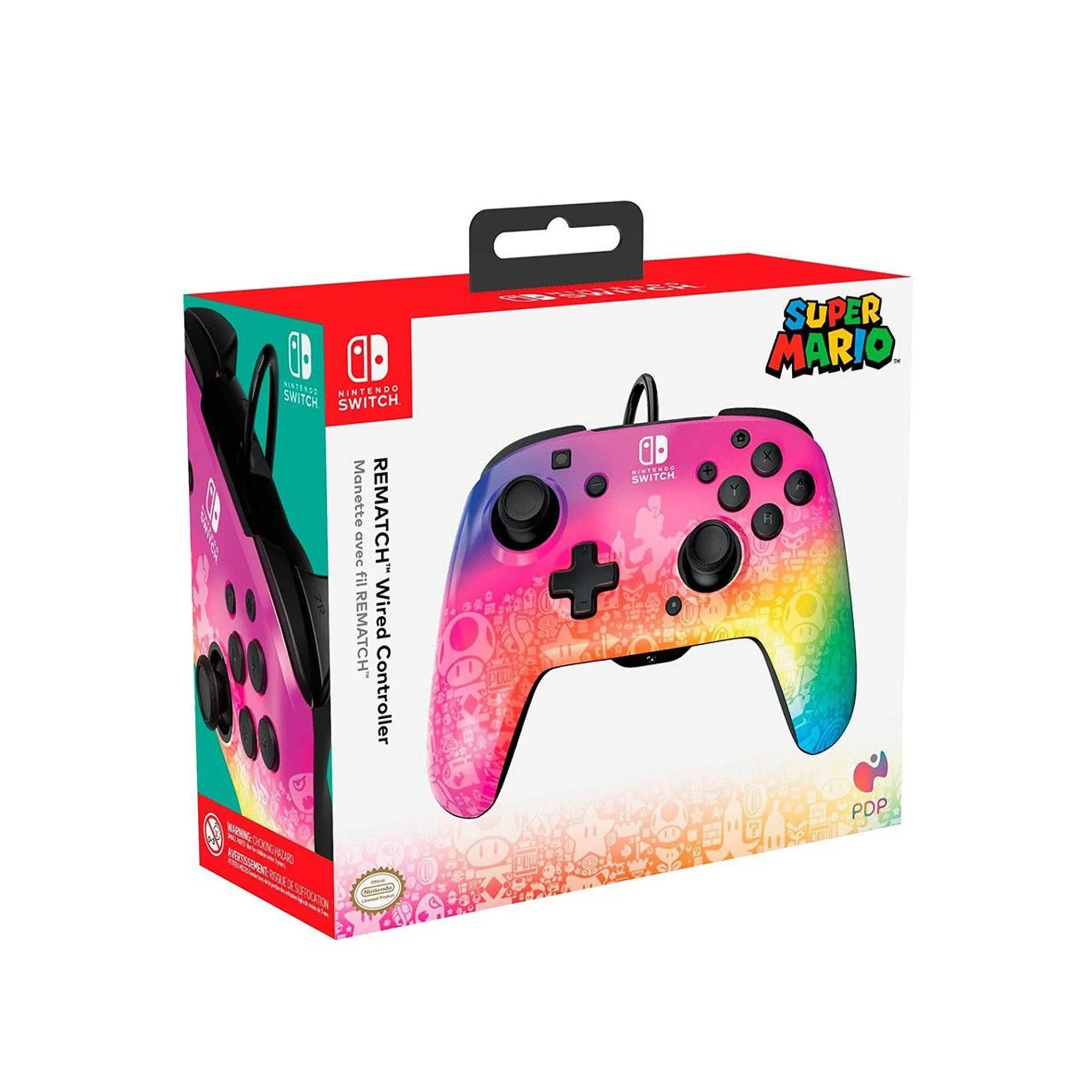 Manette Filaire Rematch Super Mario Bros Star Spectrum Nintendo Switch