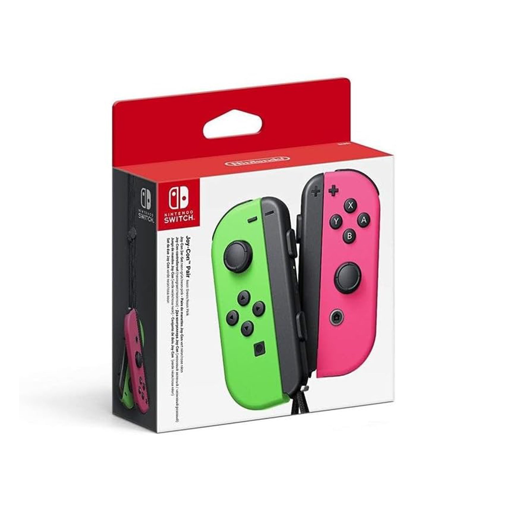 Paire de Manette Joy-Con gauche vert néon droite rose néon