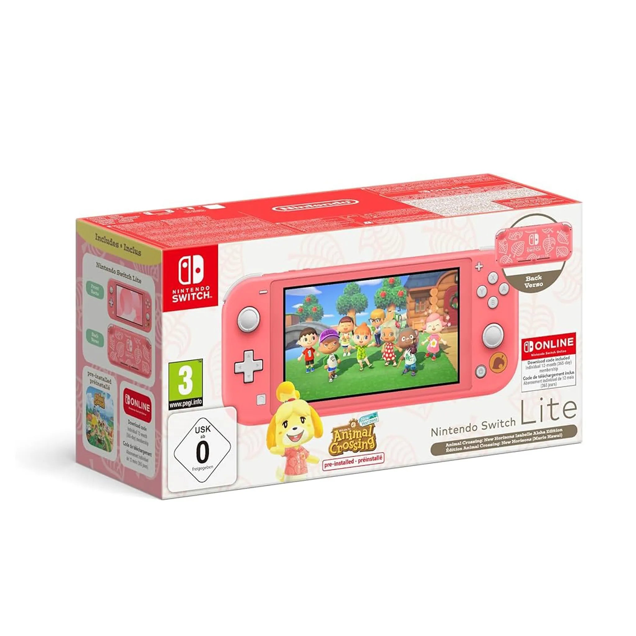 Nintendo Console Switch Lite Animal Crossing Rose
