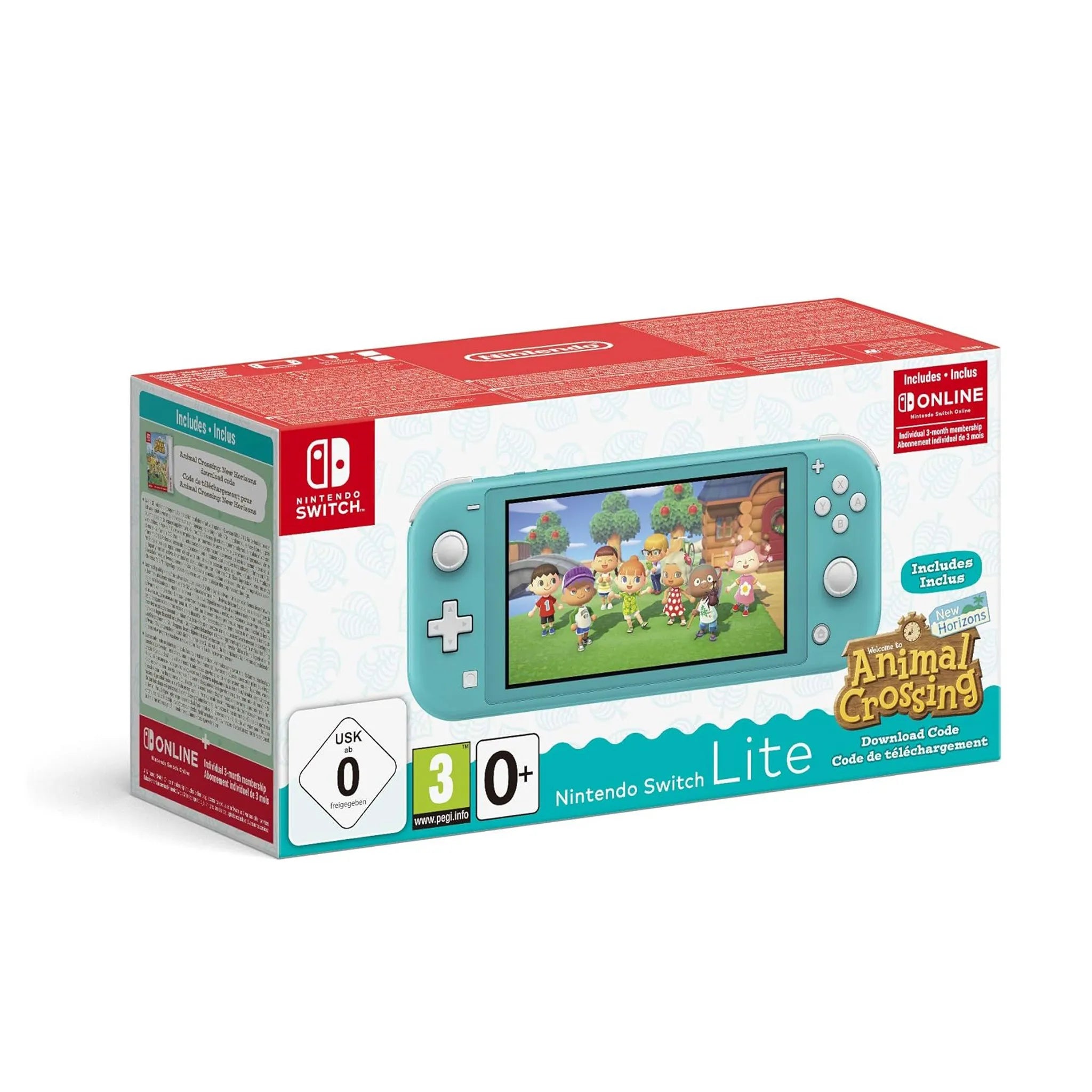 Nintendo Console Switch Lite Animal Crossing Vert