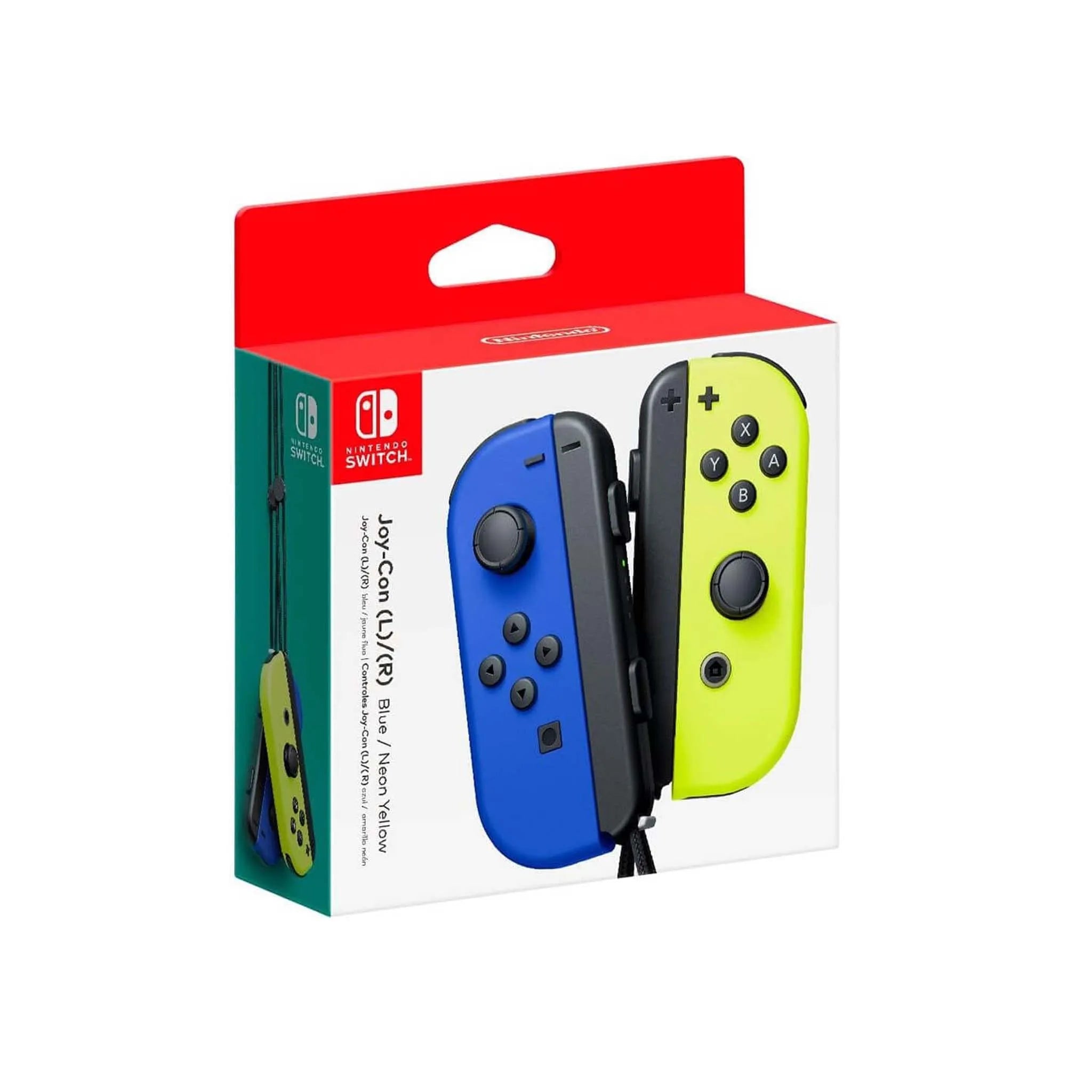 Paire manette Joy-Con Bleu Néon et Jaune Néon Nintendo Switch
