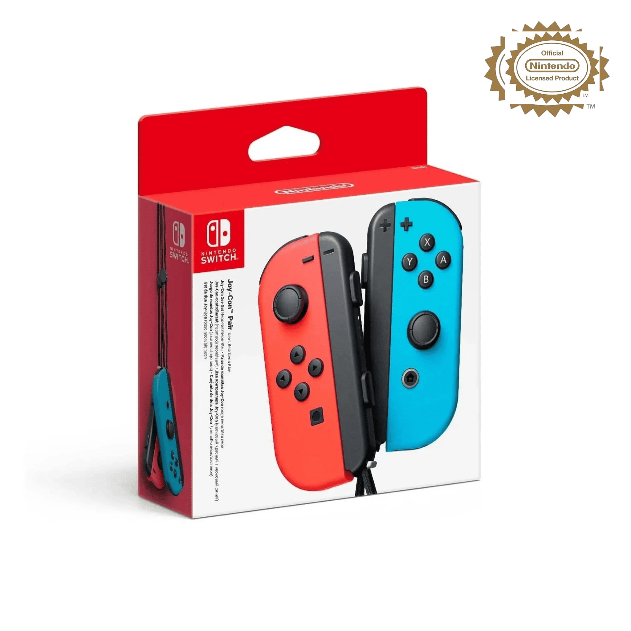 Paire manette Joy-Con Bleu et Rouge Nintendo Switch - Produit Officiel