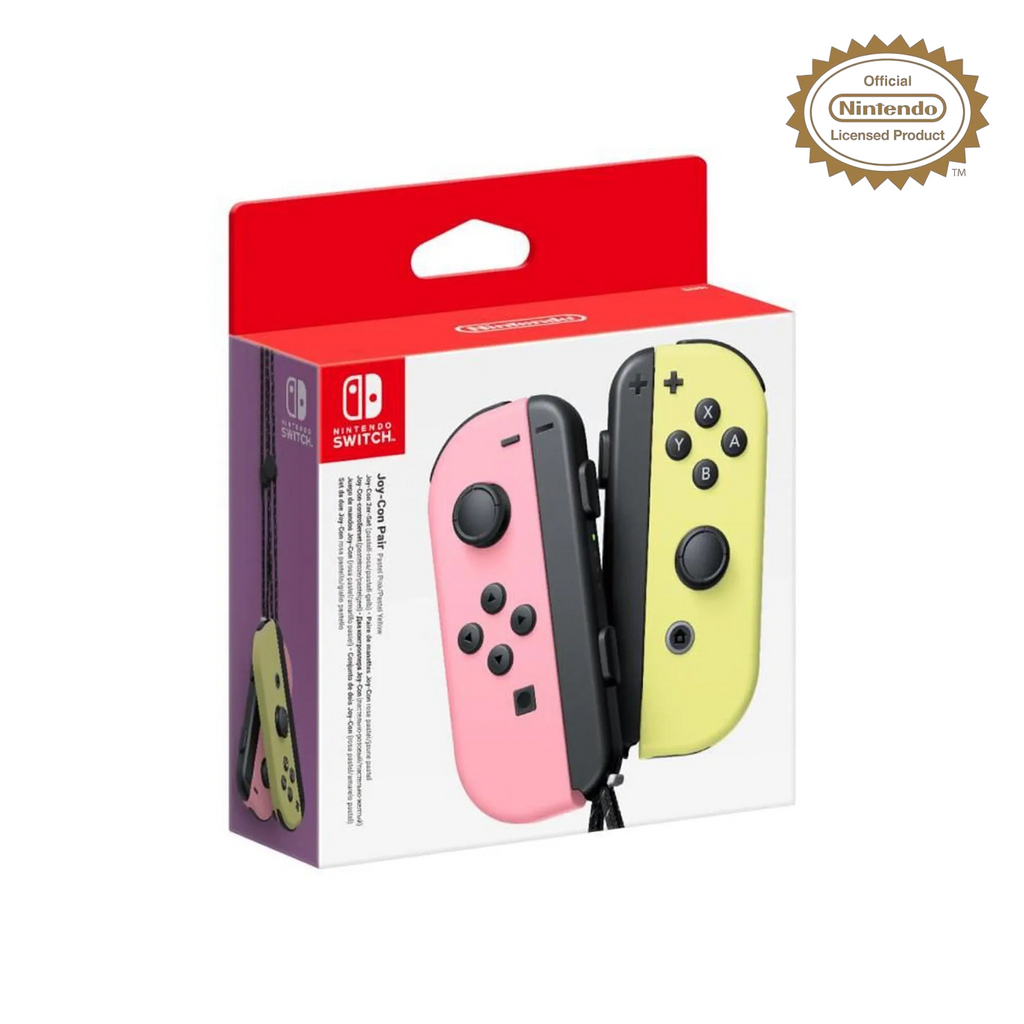 Paire manettes Joy-Con Rose pastel et Jaune Pastel Nintendo Switch