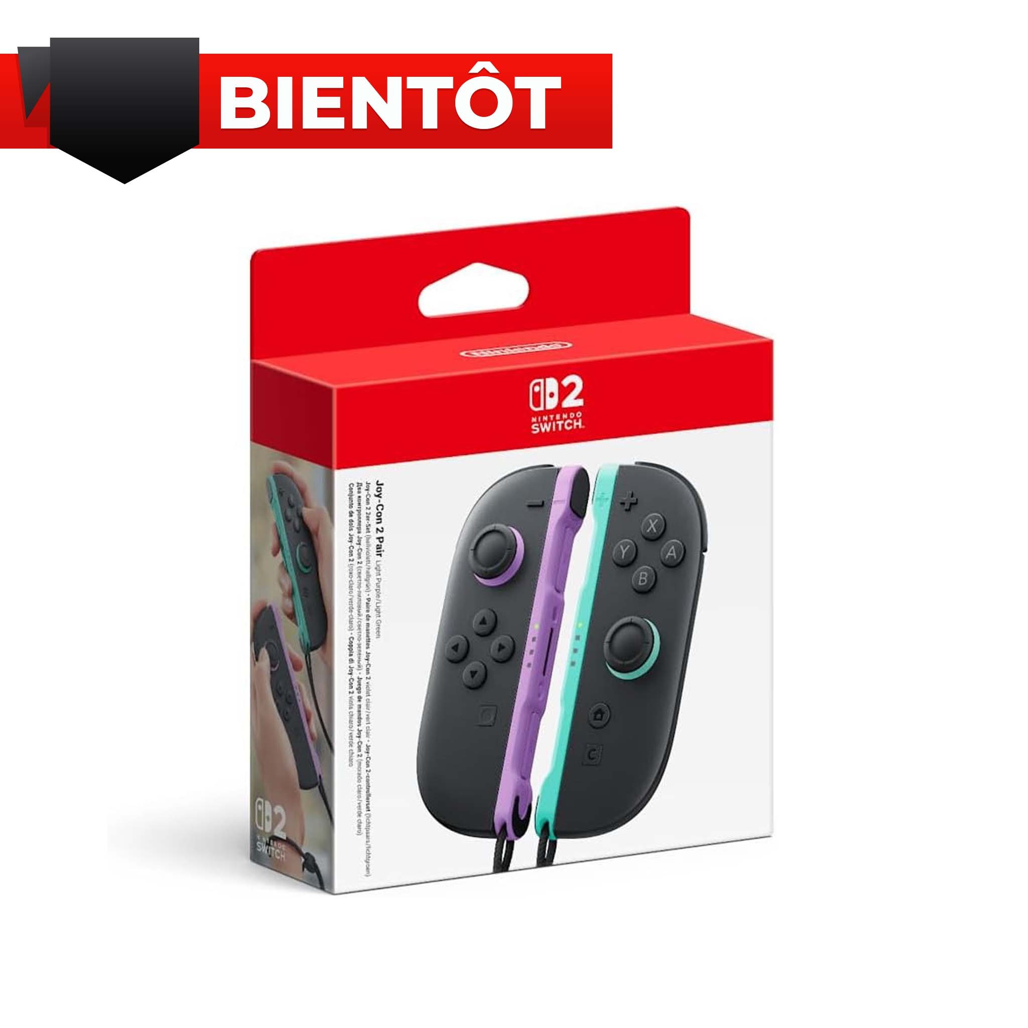 Manettes Joy-Con 2 gauche violet & droite vert Nintendo Switch 2