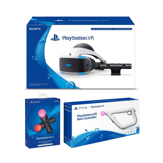 PlayStation 4 VR + Camera + Pistolet  + 2 Move Motion Controller | Occasion en Boîtes