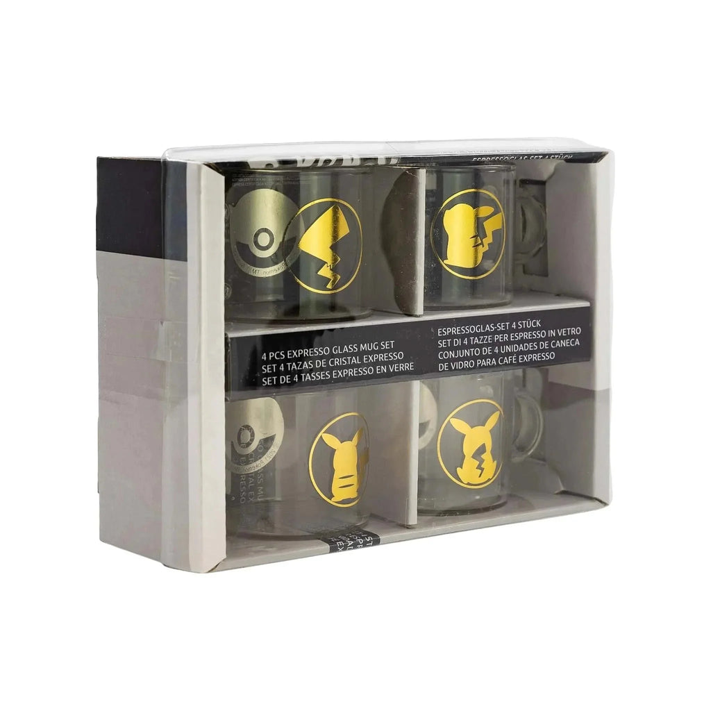 SET DE 4 TASSES À ESPRESSO DÉCORÉES POKEMON