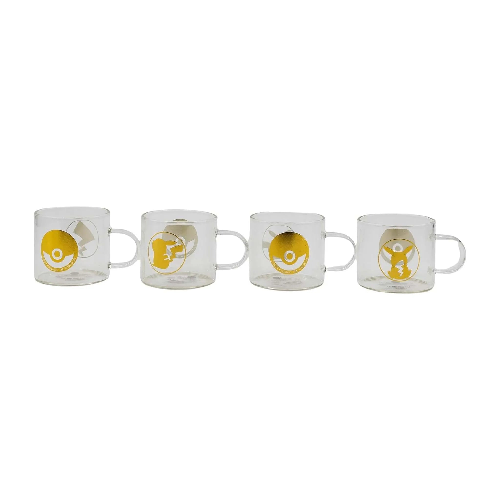 SET DE 4 TASSES À ESPRESSO DÉCORÉES POKEMON