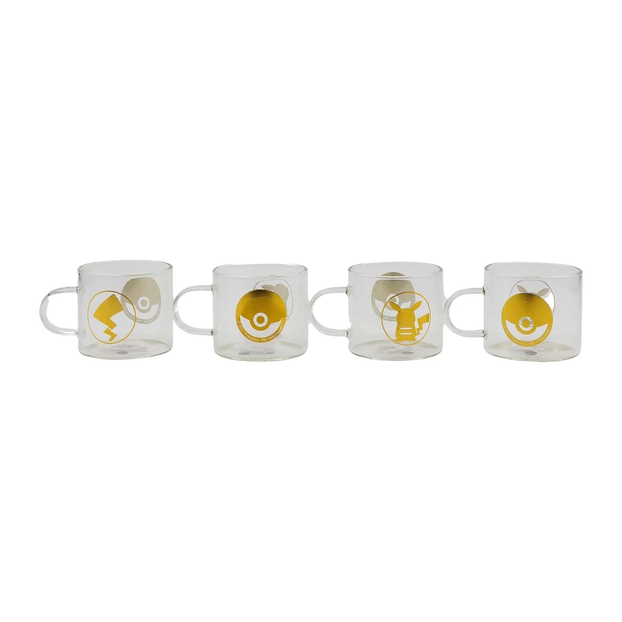 SET DE 4 TASSES À ESPRESSO DÉCORÉES POKEMON