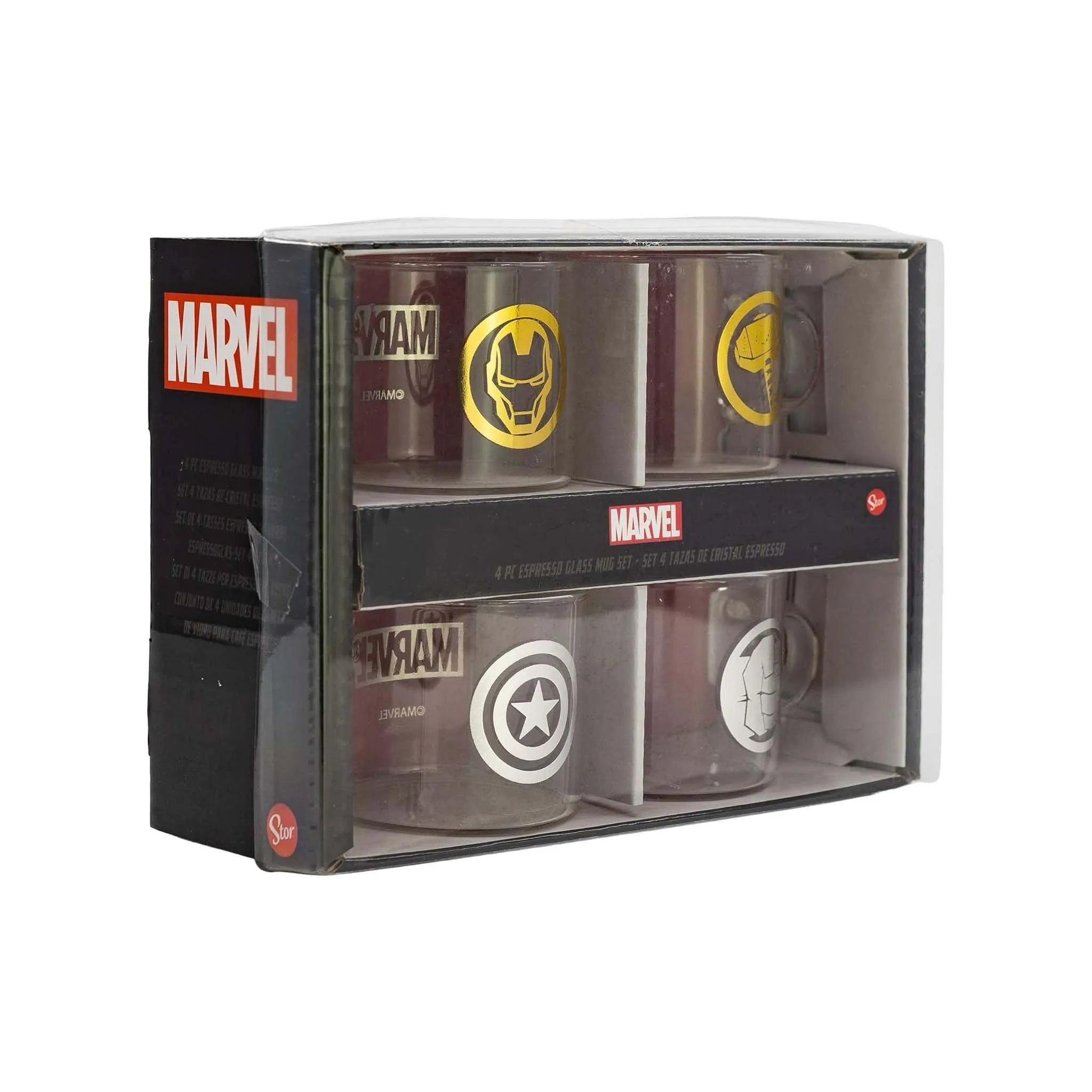 SET DE 4 TASSES À ESPRESSO DÉCORÉES MARVEL
