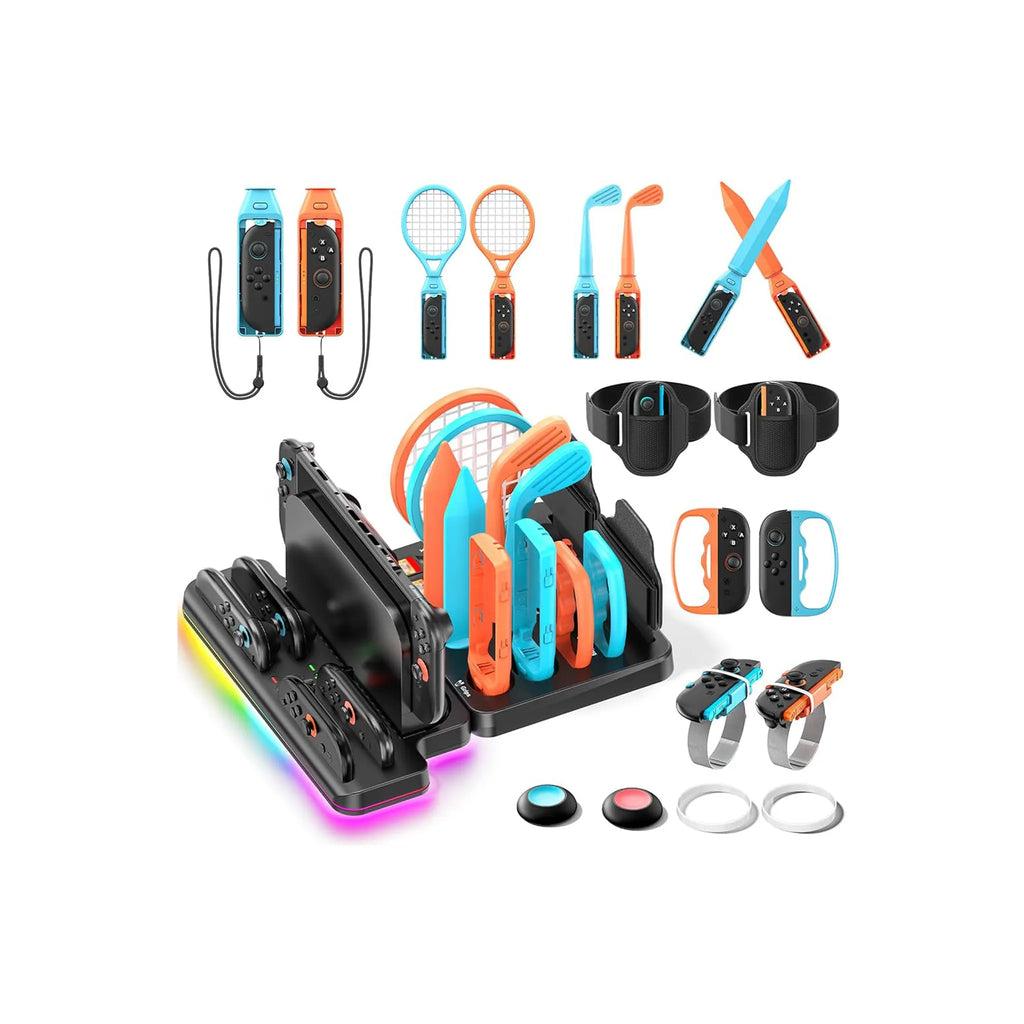 Kit accessoires sport Nintendo switch 2 + Chargeur joycon switch 2