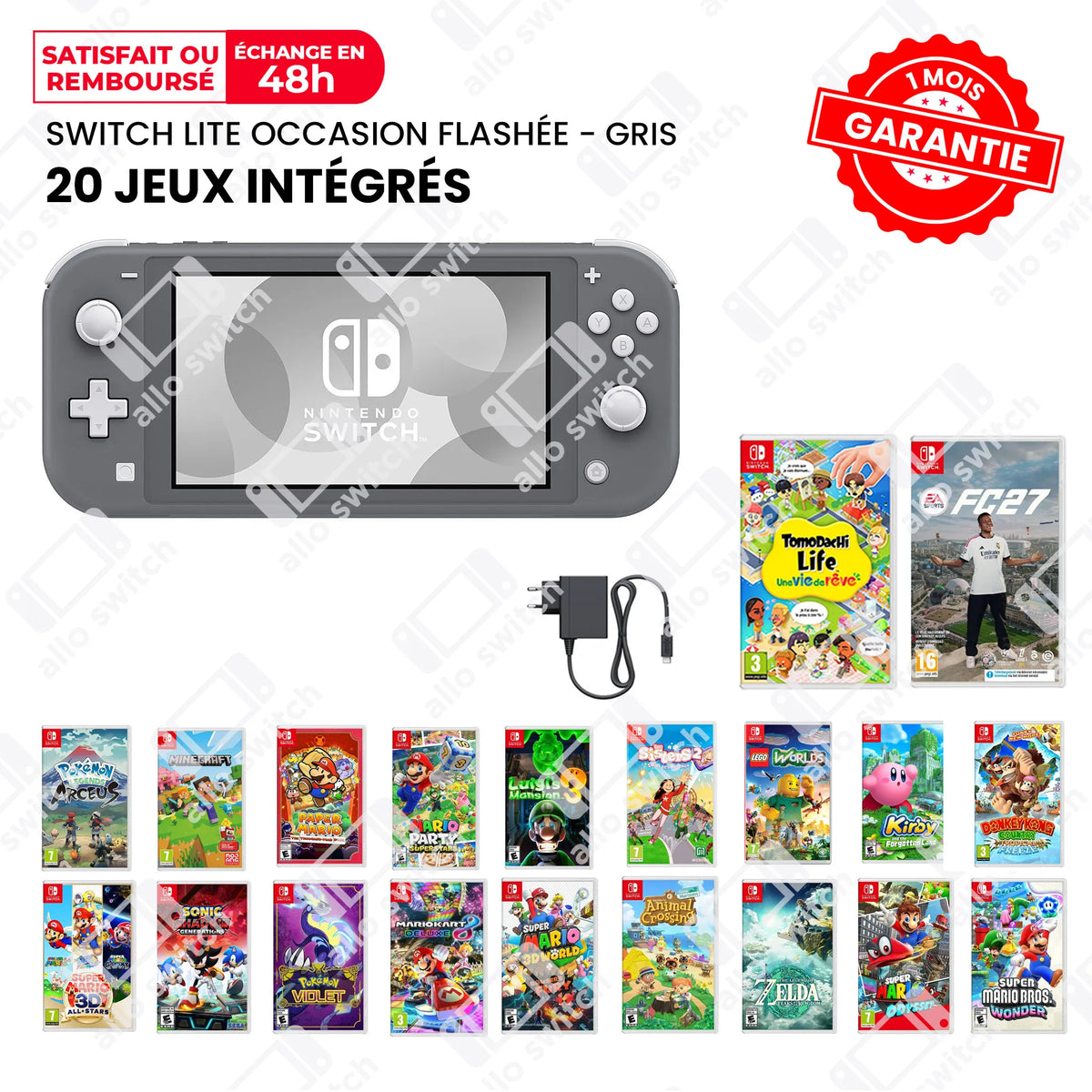 SWITCH_LITE_20_JEUX_NEUVE_FLASHEE_GRIS