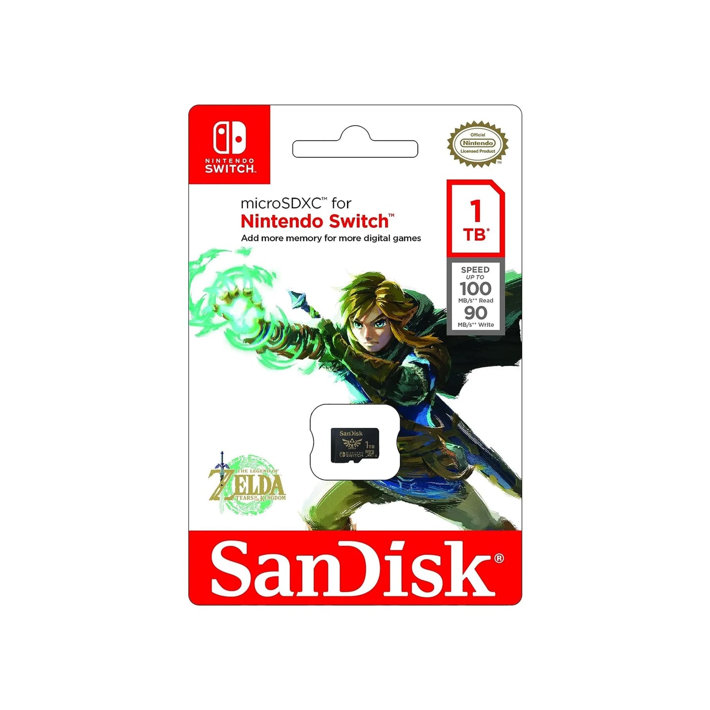 Carte mémoire SanDisk Nintendo Switch Édition Tears of the Kingdom 1 To