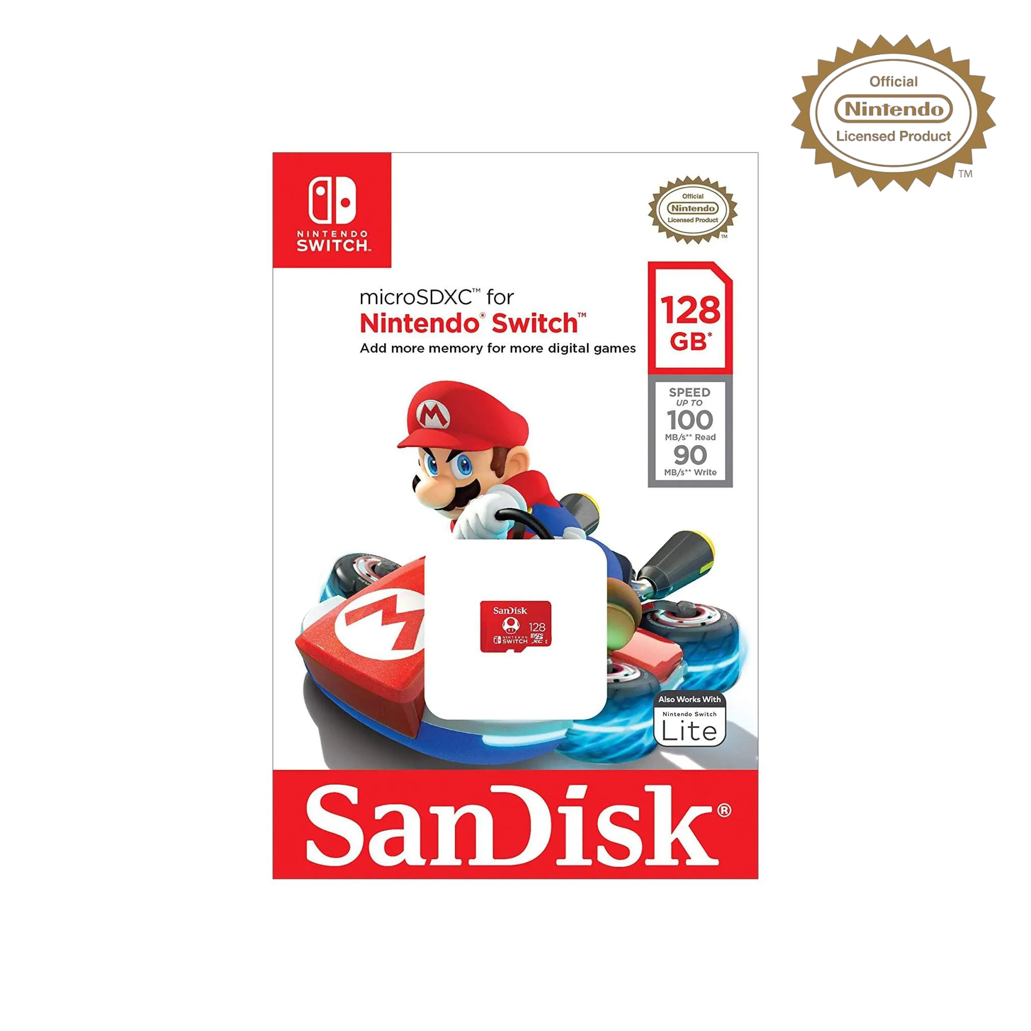 Carte Mémoire SanDisk Nintendo Switch Officiel 256 Go