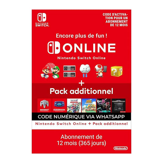 Switch Online + Expansion Pack (Individual Membership) - Standard | Nintendo Switch – Code jeu à télécharger