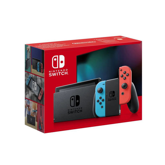 console nintendo switch v2 boite emballage rouge bleu