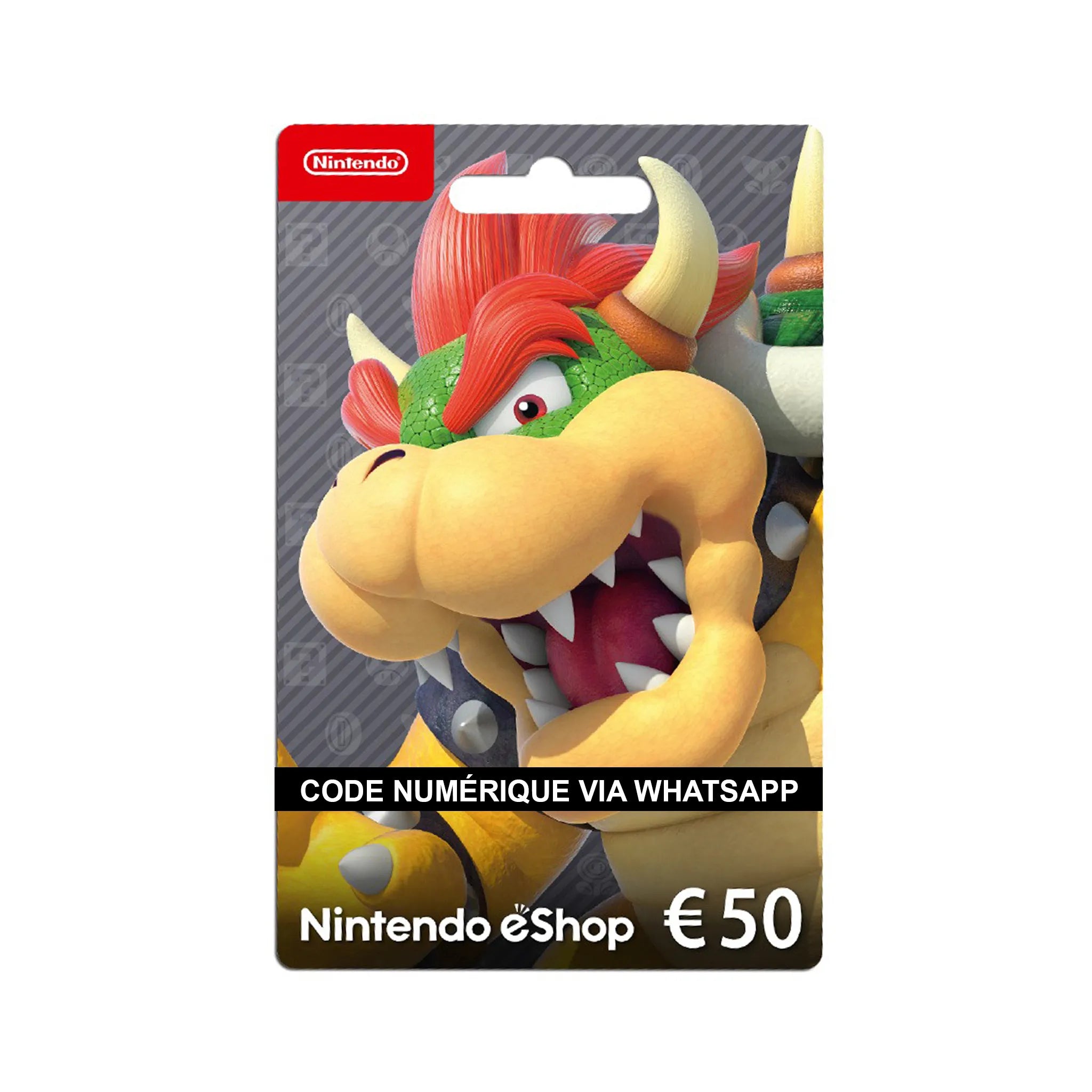 Carte Nintendo eShop 50€ via whatsapp