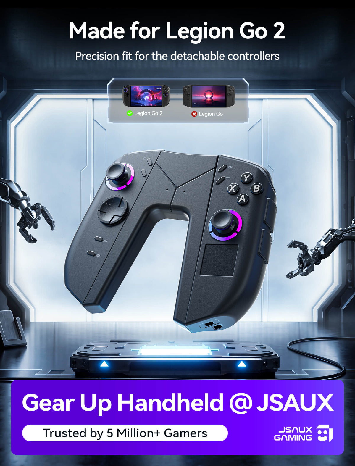Compatibilité JSAUX GP0512 avec manettes Legion Go 2