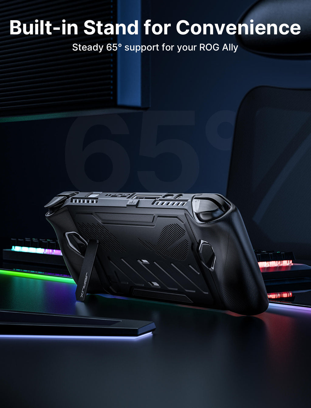 JSAUX ModCase pour ASUS ROG Ally PC0109 - support intégré