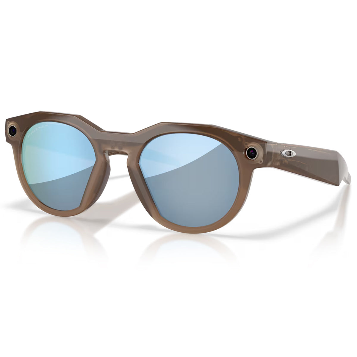 Oakley Meta HSTN Brown Smoke avec verres Prizm Deep Water Polarized
