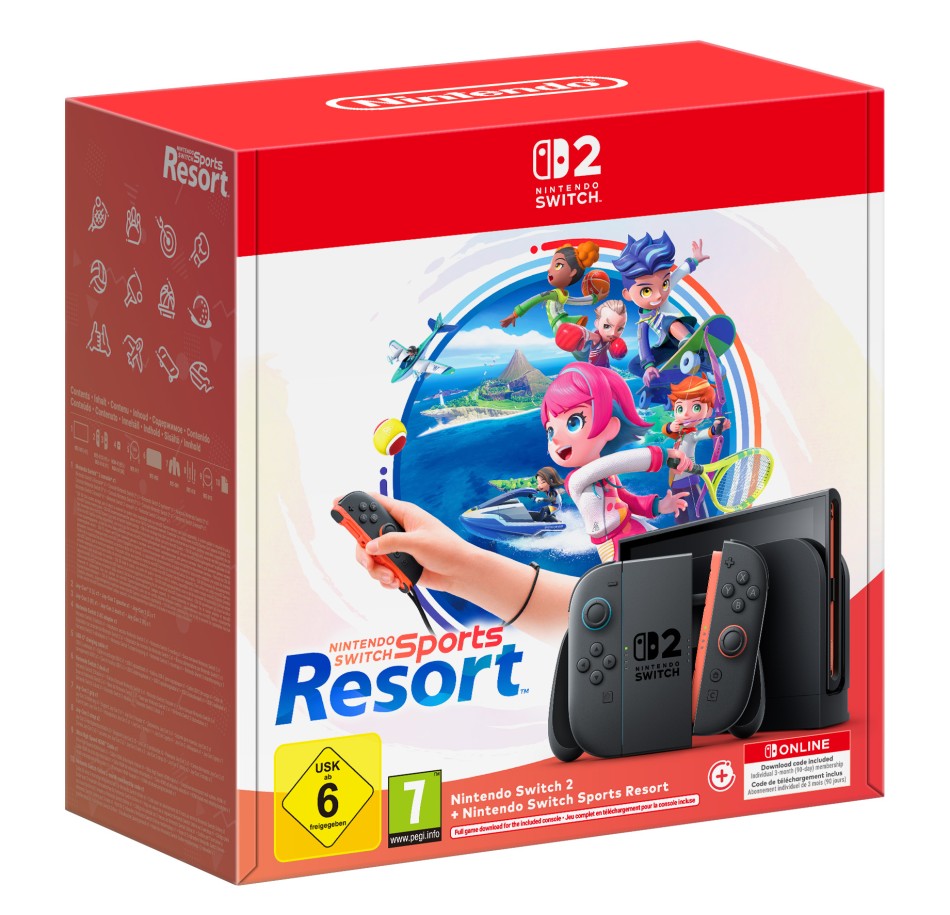 Pack Nintendo Switch 2 + Nintendo Switch Sports Resort - boîte officielle