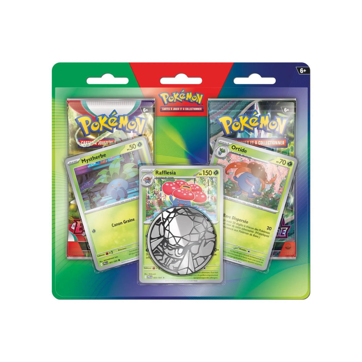Pokémon Duo Pack Mystherbe Ortide et Rafflesia 2 boosters français