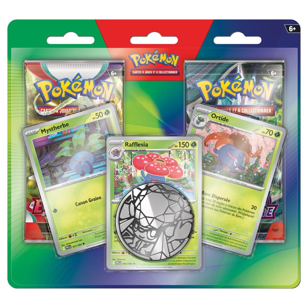 Pokémon Duo Pack Mystherbe Ortide et Rafflesia 2 boosters français